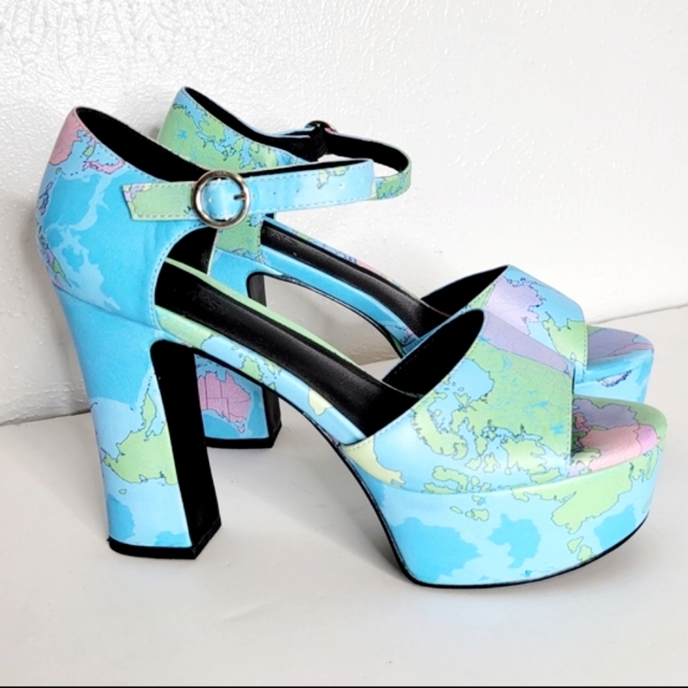 Dolls Kill x Delia's Jet Setter Platform Heels Women's Size 10